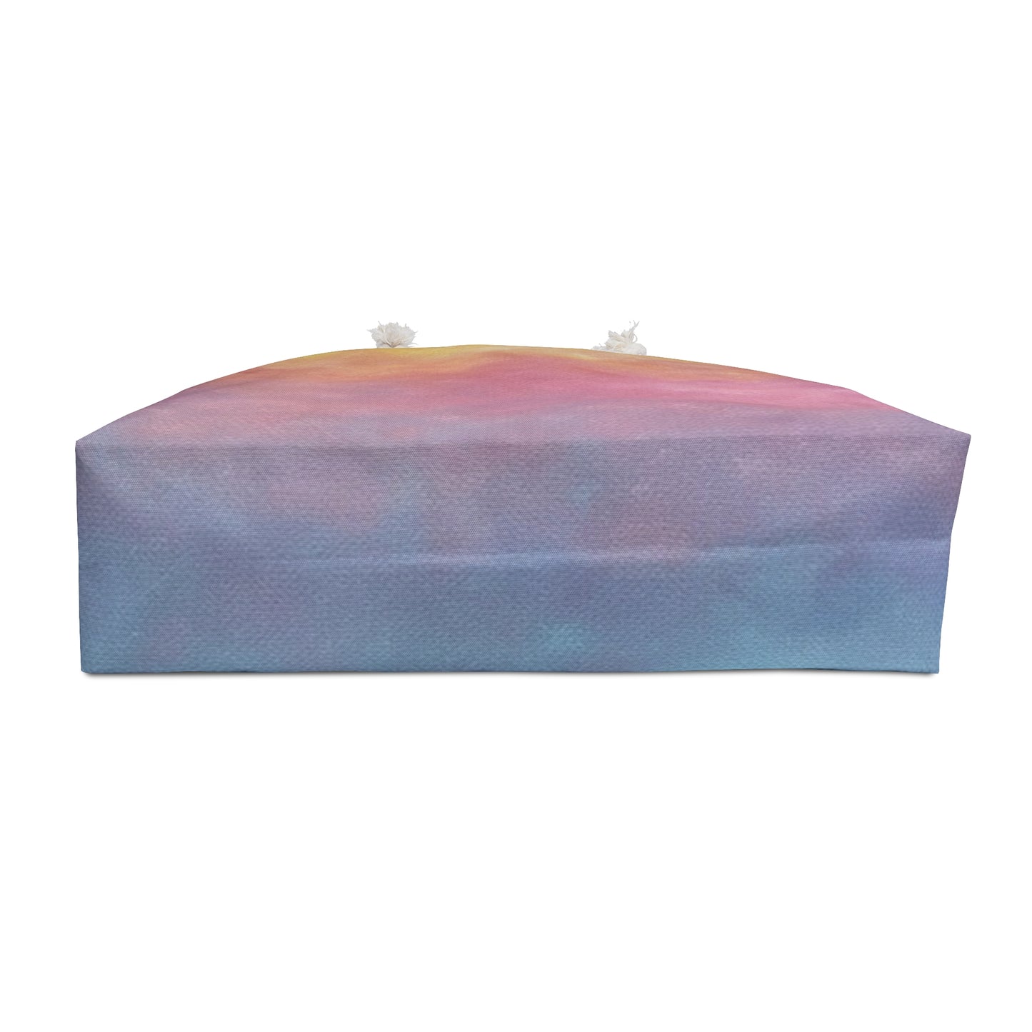 Bottom view of Firelight Artful Ombre Weekend Bag, on white background.
