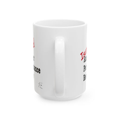 Sarcastic mug that says 'I Survived Another Performance Review'