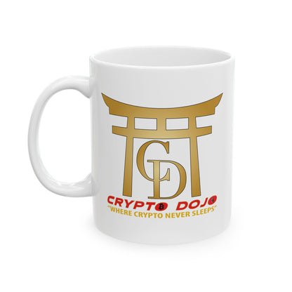 Crypto Dojo logo  | White Ceramic Mug