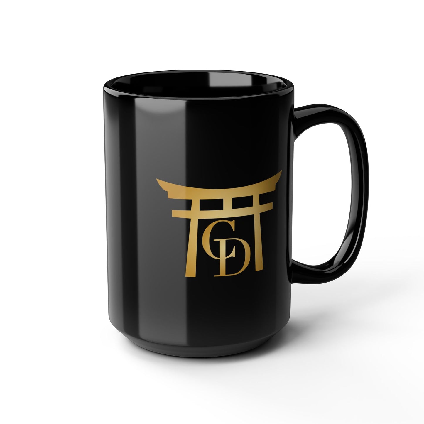 Crypto Dojo Emblem Logo Black Mug