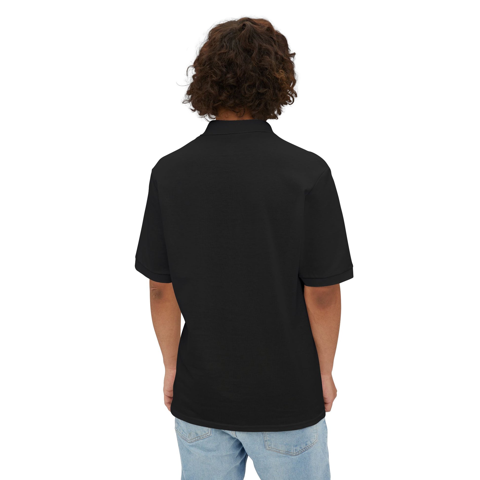 Black Crypto Dojo embroidered polo shirt.