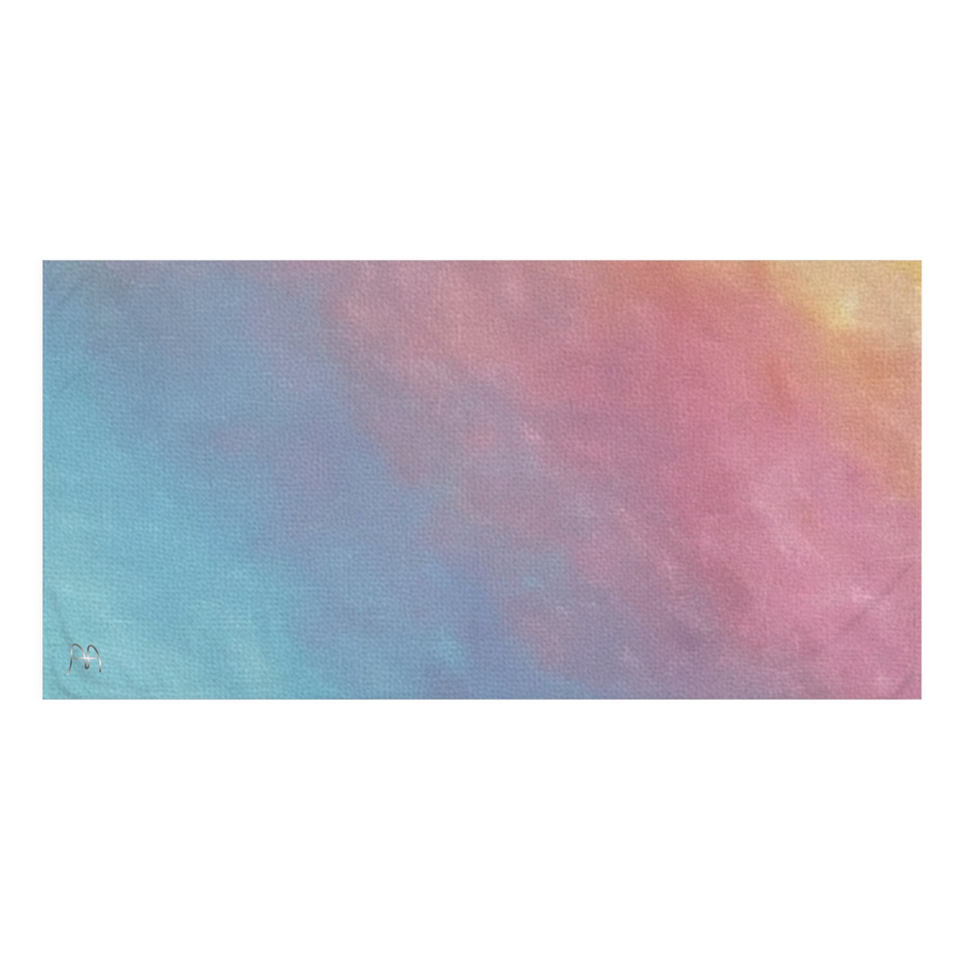 Artful ombre beach towel