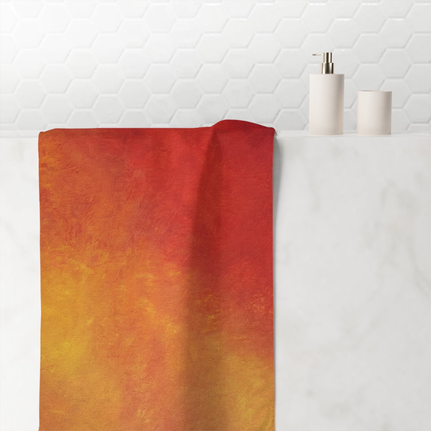 Firelight Ombre Beach Towel | Soft Mink Cotton/ Polyester