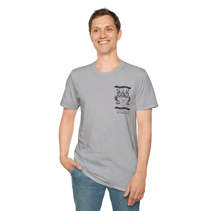 Lufriu Marble & Granite Back‑Print Work Tee – Light Gray