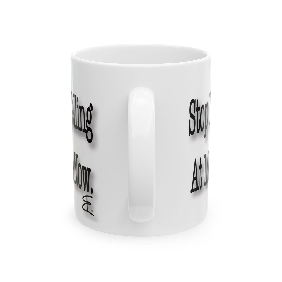 Stop Yelling at Me Now – Funny Caveman | Ceramic Mug