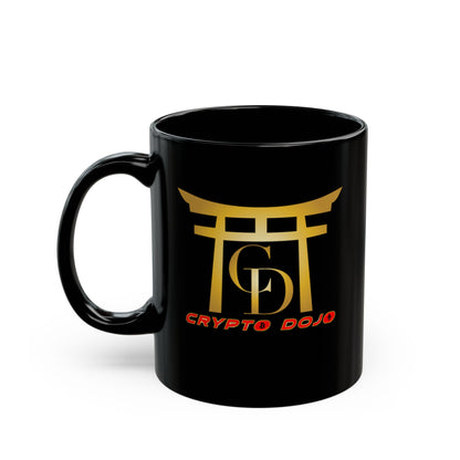 Crypto Dojo Text Logo Black Mug