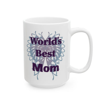 “World’s Best Mom” Butterfly Mug