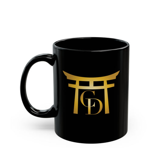 Crypto Dojo Emblem Logo Black Mug