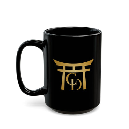 Crypto Dojo Emblem Logo Black Mug