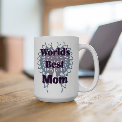 “World’s Best Mom” Butterfly Mug