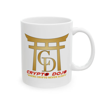 Crypto Dojo logo  | White Ceramic Mug