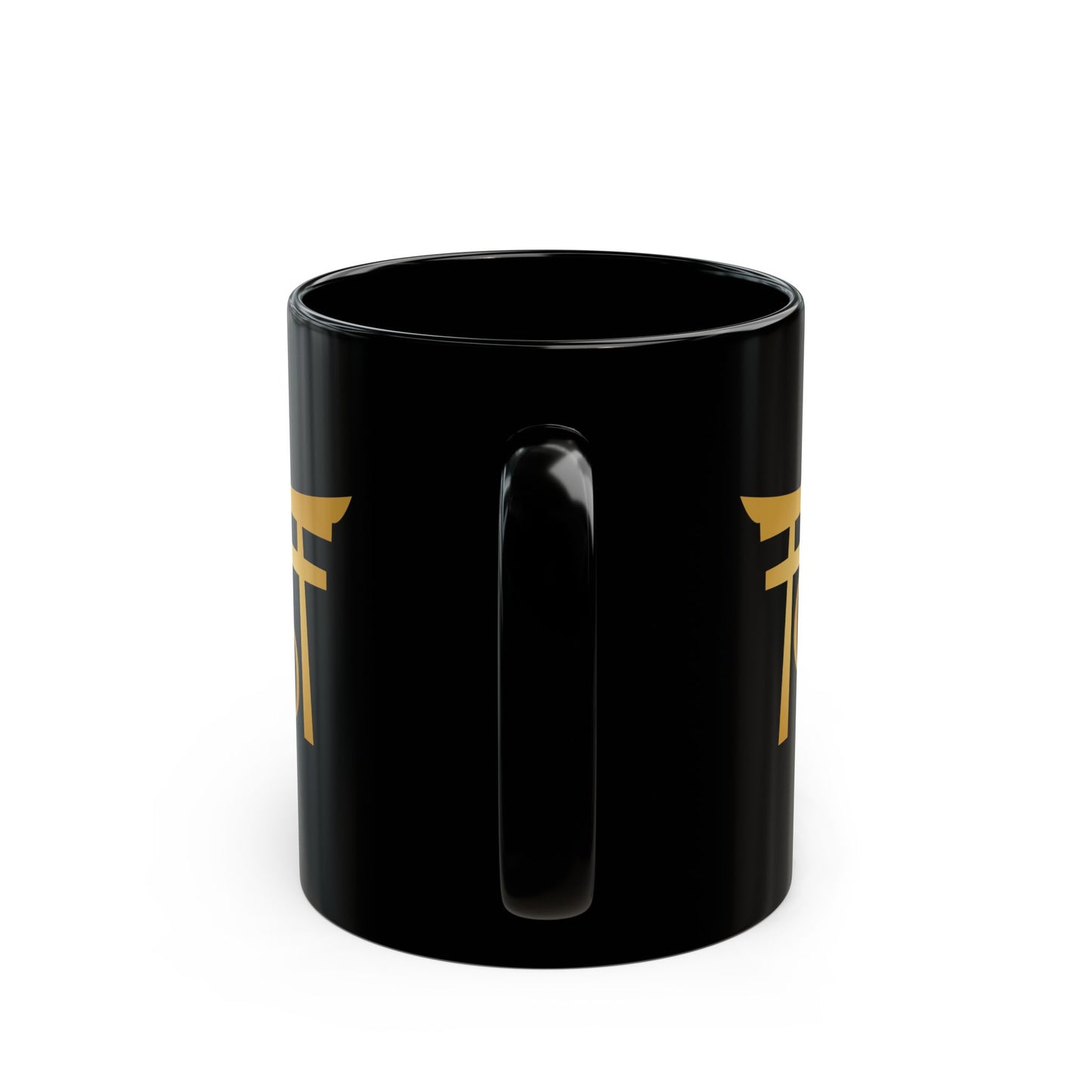 Crypto Dojo Emblem Logo Black Mug