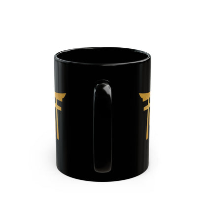 Crypto Dojo Emblem Logo Black Mug