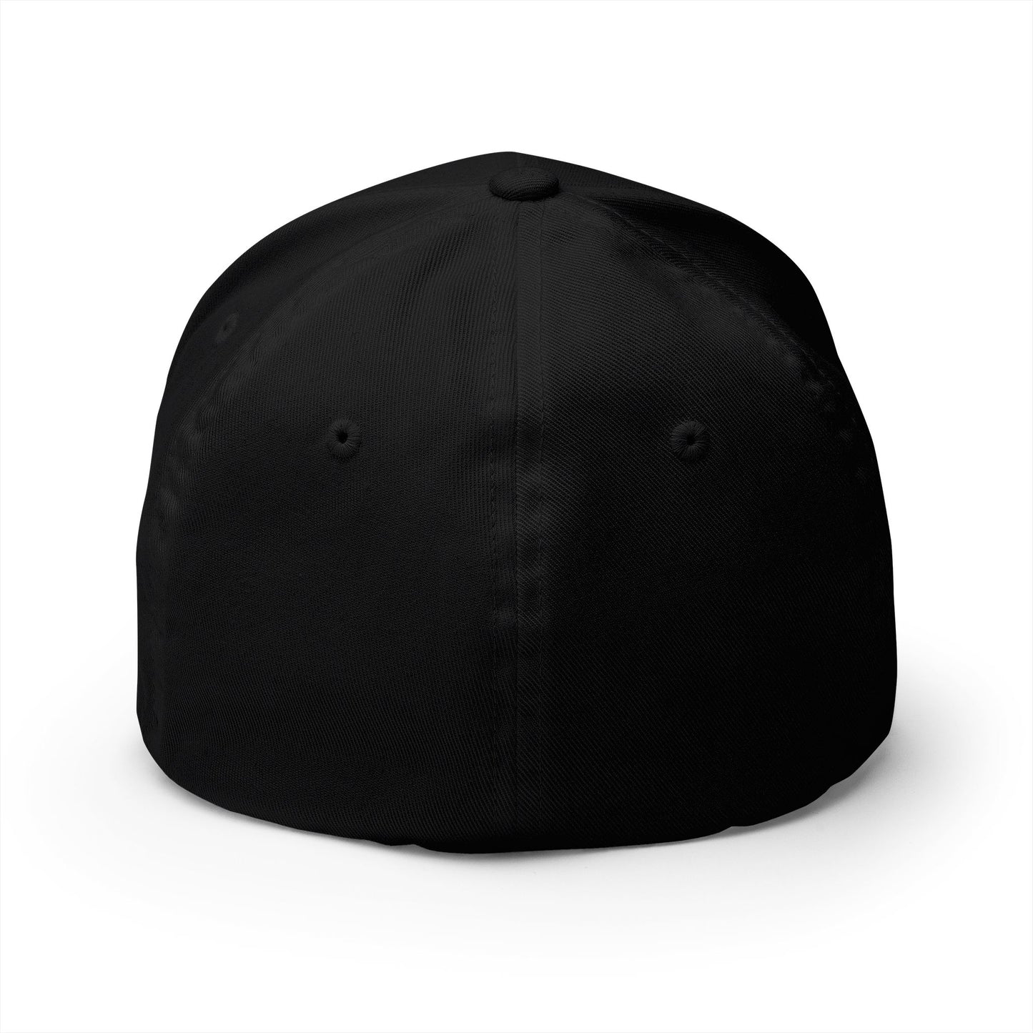 Black baseball cap with embroidered Crypto Dojo logo.