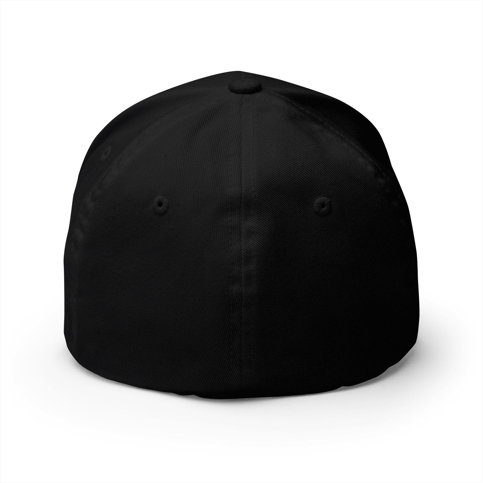 Black baseball cap with embroidered Crypto Dojo logo.