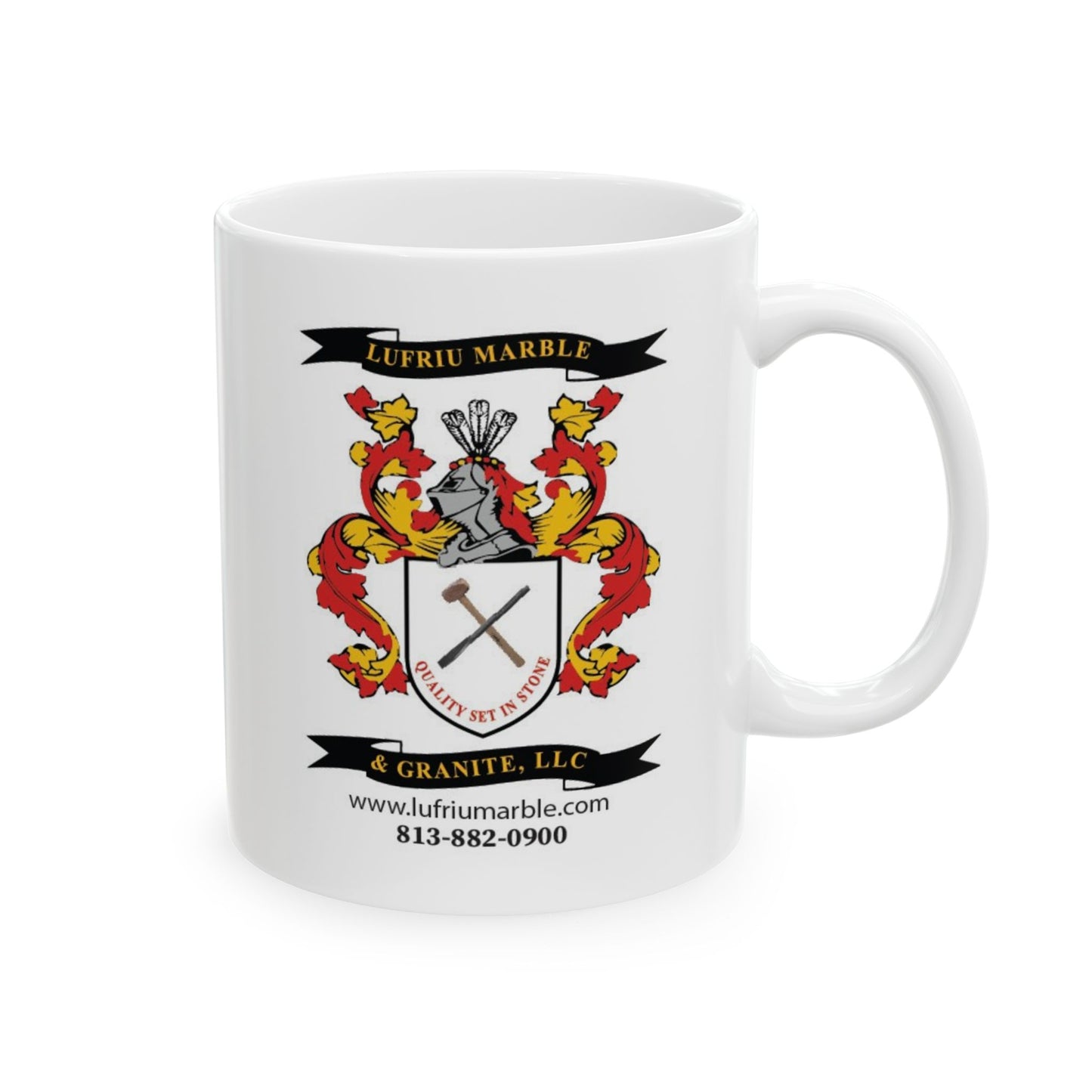 Lufriu marble and granite full color coffee mug.