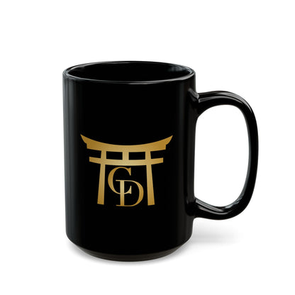 Crypto Dojo Emblem Logo Black Mug
