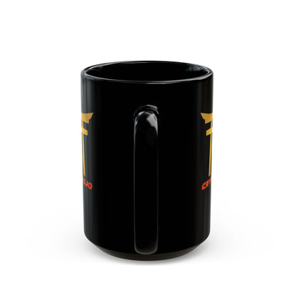Crypto Dojo Text Logo Black Mug