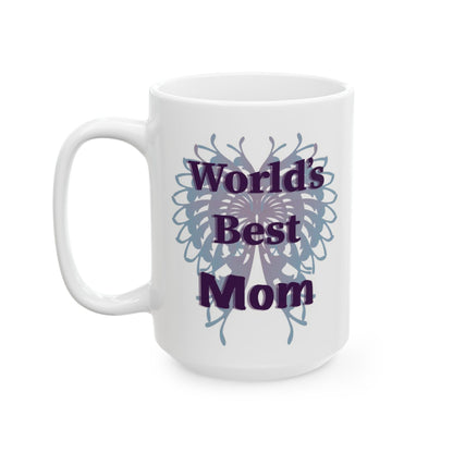 “World’s Best Mom” Butterfly Mug